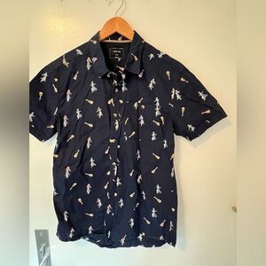 Hula Girl Print Men’s short sleeve shirt